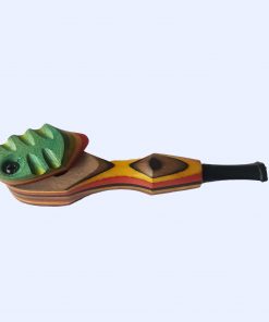 Open Green Top Wooden Pipe - Aekta