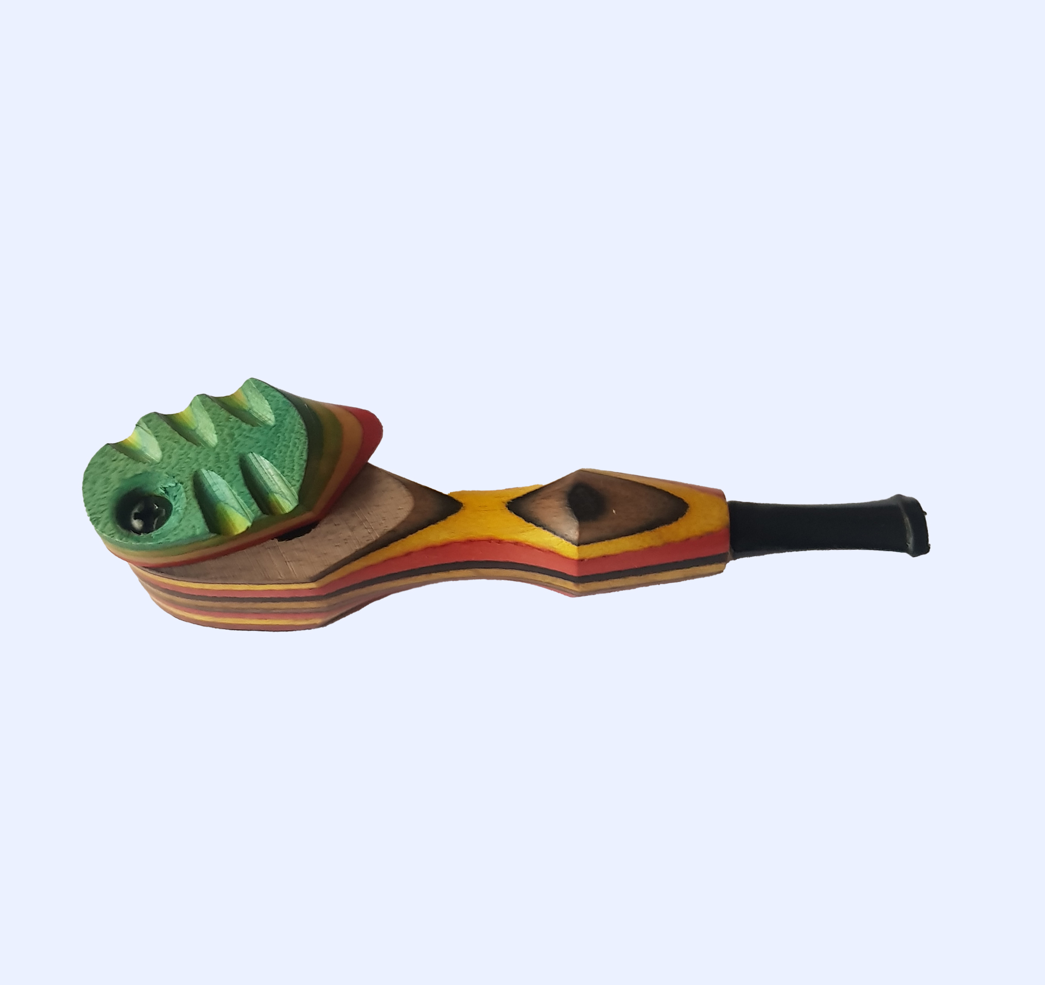 Open Green Top Wooden Pipe AEKTA